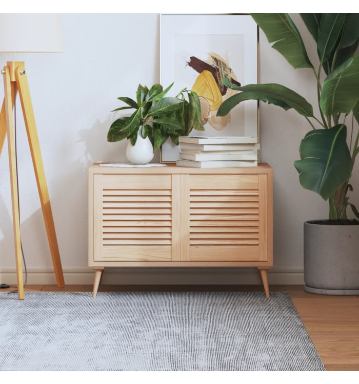 Portes d'armoire à persiennes 2 pcs 39,5x39,4 cm pin massif | Mobilier & Déco
