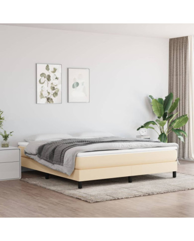Matelas de lit à ressorts ensachés Crème 180x200x20 cm Tissu | Mobilier & Déco