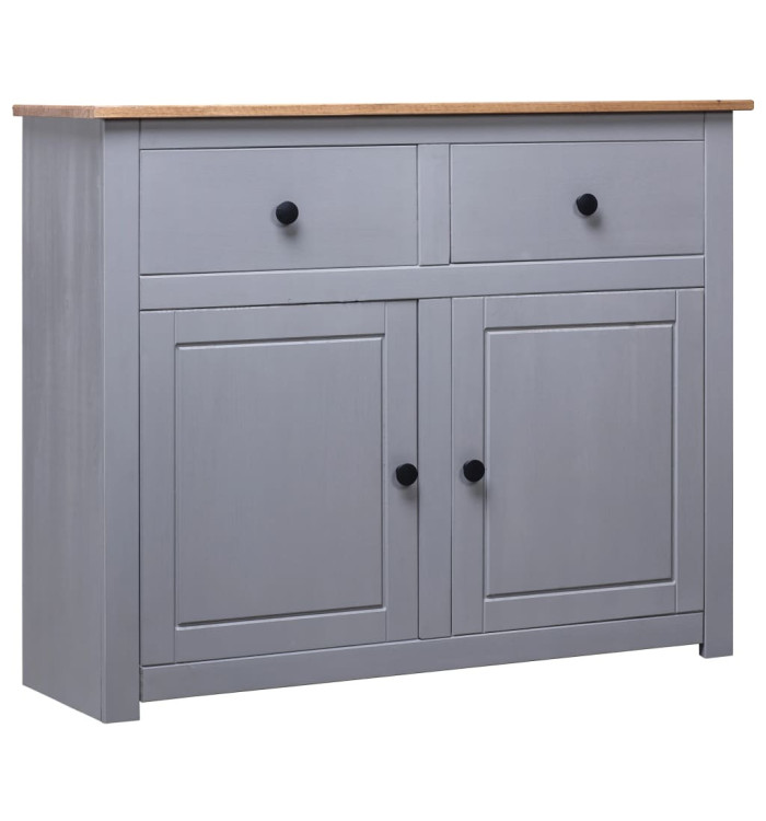 Buffet Gris 93x40x80 cm Pin solide Assortiment Panama | Mobilier & Déco