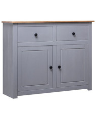 Buffet Gris 93x40x80 cm Pin solide Assortiment Panama | Mobilier & Déco