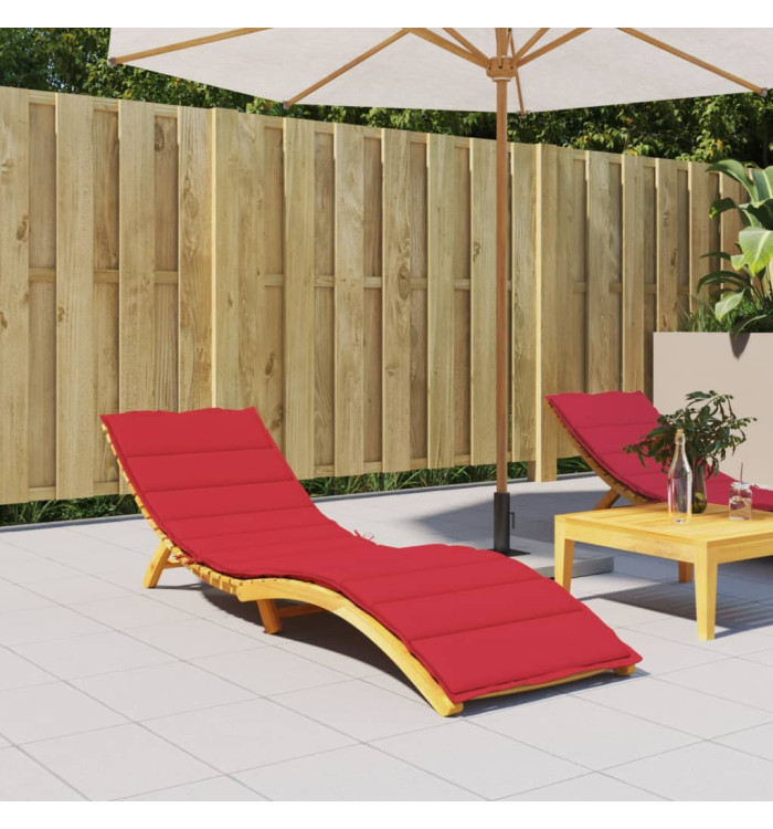 Coussin de chaise longue rouge 200x70x3 cm tissu oxford | Mobilier & Déco