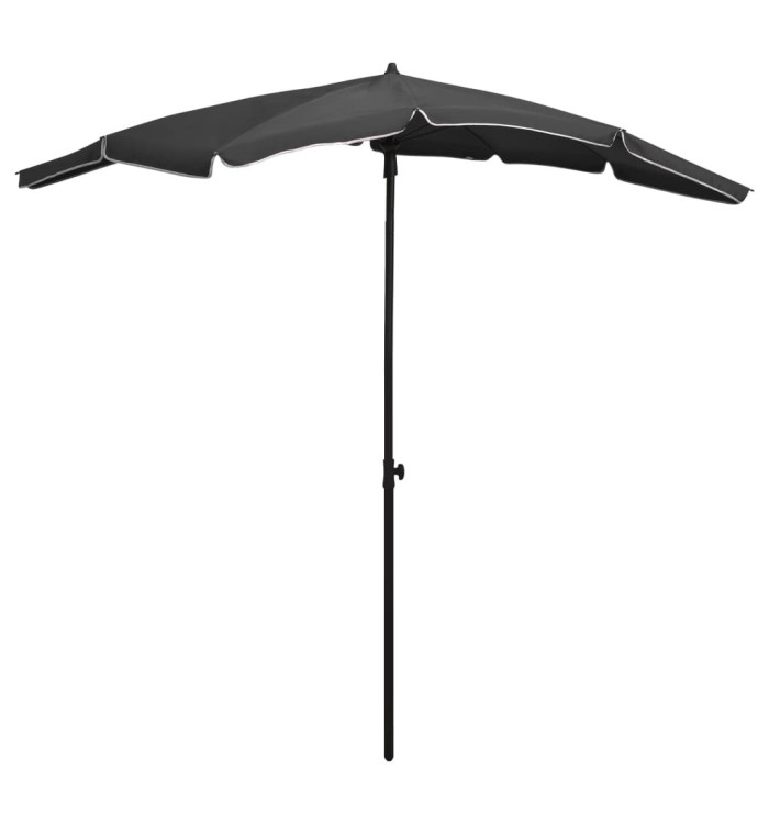 Parasol de jardin avec mât 200x130 cm anthracite | Mobilier & Déco