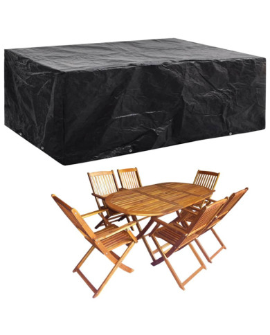 Housse de salon de jardin 8 œillets 242x162x100 cm | Mobilier & Déco
