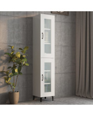 Armoire murale suspendue Blanc brillant 34,5x34x90 cm | Mobilier & Déco