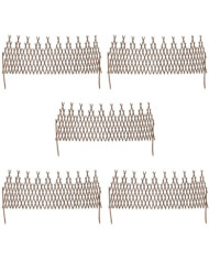 Clôture en treillis de saule 5 pcs | Mobilier & Déco