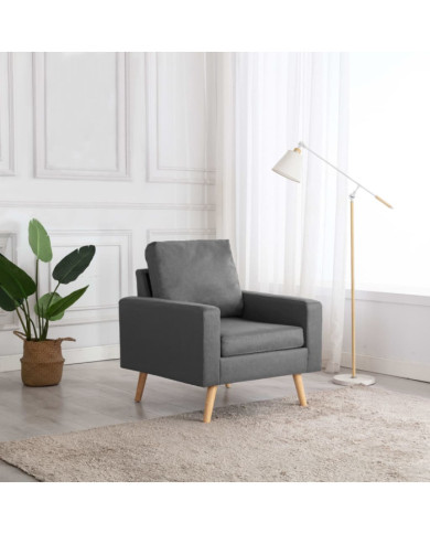 Fauteuil gris foncé tissu | Mobilier & Déco