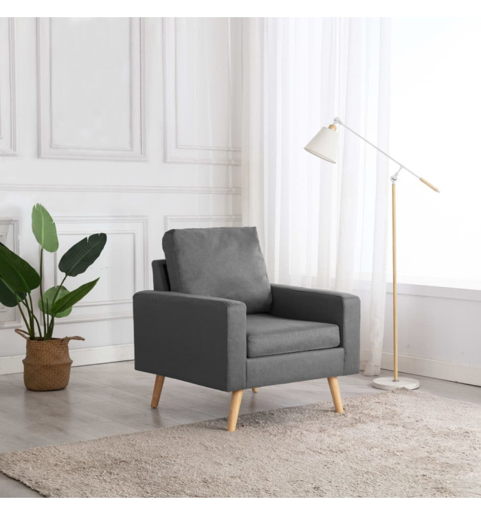 Fauteuil gris foncé tissu | Mobilier & Déco