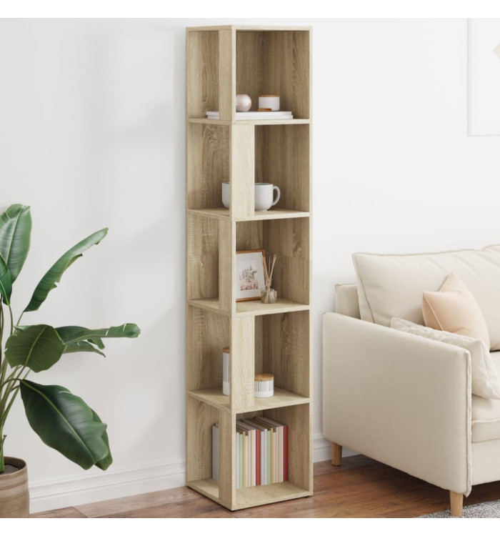 Armoire d'angle Chêne sonoma 33x33x164,5 cm Bois d'ingénierie | Mobilier & Déco