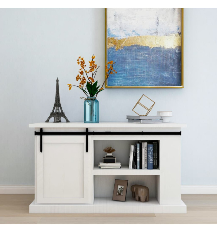 Kit mini de porte d'armoire coulissante Acier au carbone 152 cm | Mobilier & Déco