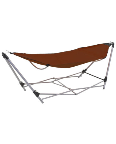 Hamac avec support pliable Marron | Mobilier & Déco