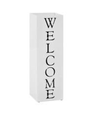 Porte-parapluie Welcome Acier Blanc | Mobilier & Déco