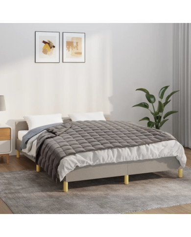 Couverture lestée Gris 138x200 cm 6 kg Tissu | Mobilier & Déco