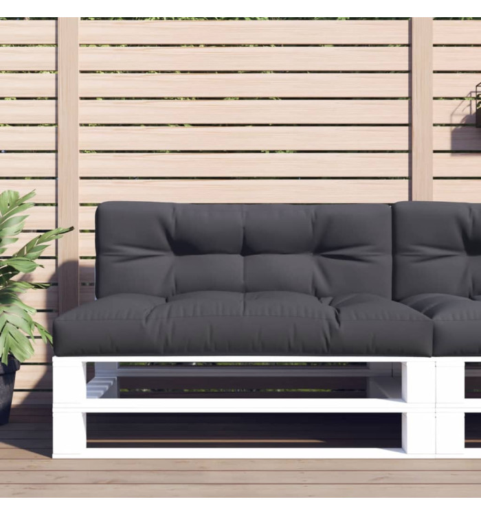 Coussin de palette anthracite 120x40x12 cm tissu | Mobilier & Déco