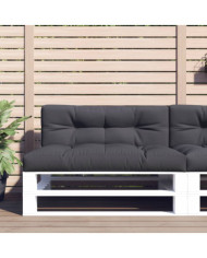 Coussin de palette anthracite 120x40x12 cm tissu | Mobilier & Déco