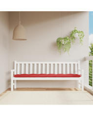 Coussin de banc de jardin rouge 200x50x7 cm tissu oxford | Mobilier & Déco
