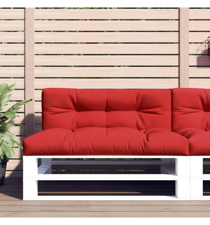 Coussins de palette lot de 2 rouge tissu | Mobilier & Déco
