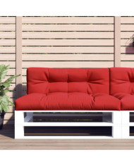 Coussins de palette lot de 2 rouge tissu | Mobilier & Déco