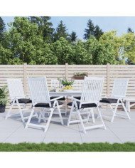 Coussins de chaise lot de 6 anthracite 50x50x7 cm tissu oxford | Mobilier & Déco