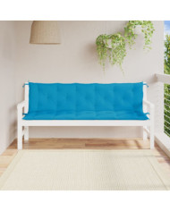 Coussins de banc de jardin lot de 2 bleu clair tissu Oxford | Mobilier & Déco