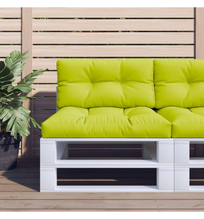 Coussin de palette vert vif 70x40x12 cm tissu | Mobilier & Déco