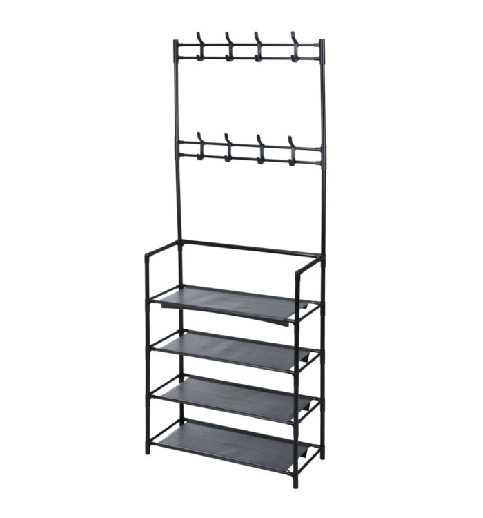 Storage solutions Porte-vêtements avec 4 étagères 60x26x155 cm | Mobilier & Déco