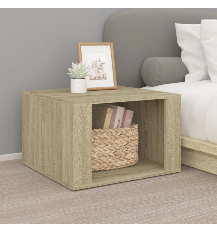 Table de chevet Chêne sonoma 57x55x36 cm Bois d'ingénierie | Mobilier & Déco