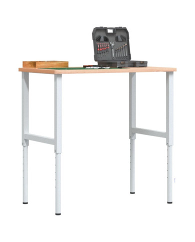 Cadres d'établi réglables 2 pcs Métal 55x(69-95,5) cm Gris | Mobilier & Déco