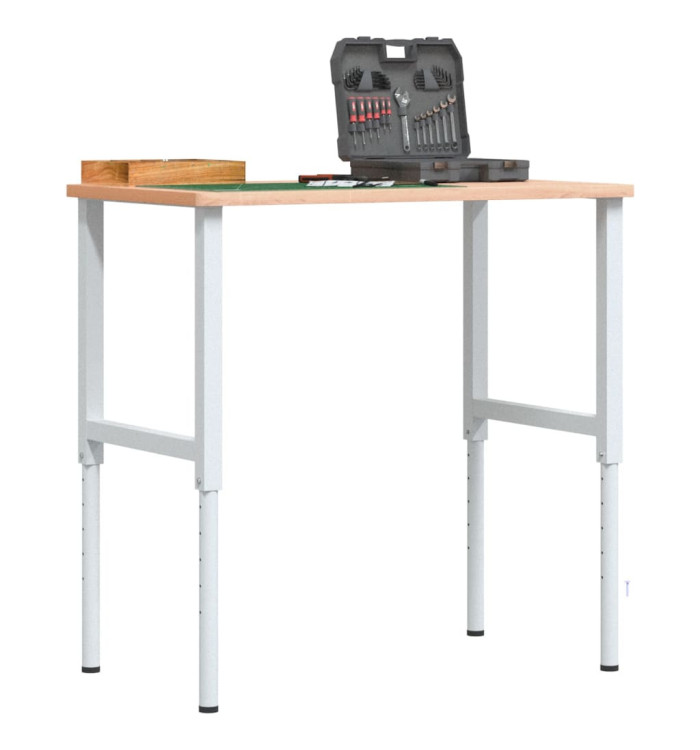 Cadres d'établi réglables 2 pcs Métal 55x(69-95,5) cm Gris | Mobilier & Déco