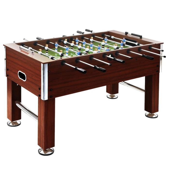 Table de football Acier 60 kg 140 x 74,5 x 87,5 cm Marron | Mobilier & Déco