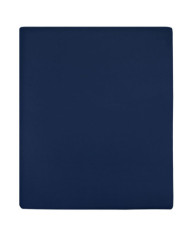 Drap-housse Jersey Bleu marine 90x200 cm Coton | Mobilier & Déco
