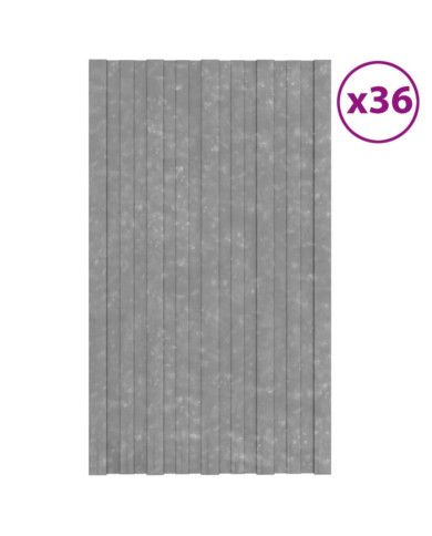 Panneaux de toiture 36 pcs Acier galvanisé Argenté 80x45 cm | Mobilier & Déco