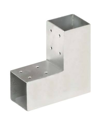 Connecteur de poteau Forme en L Métal galvanisé 71x71 mm | Mobilier & Déco