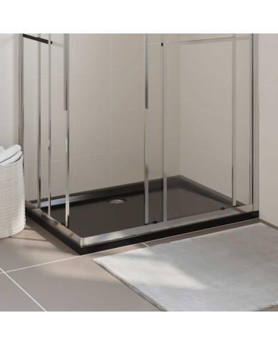 Receveur de douche rectangulaire ABS Noir 80x120 cm | Mobilier & Déco