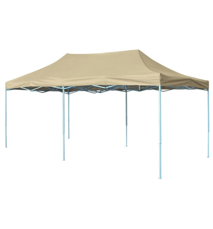 Tente pliable 3 x 6 m Blanc crème | Mobilier & Déco