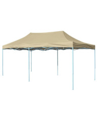 Tente pliable 3 x 6 m Blanc crème | Mobilier & Déco