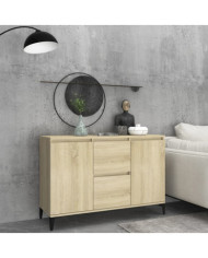 Buffet chêne sonoma 104x35x70 cm bois d'ingénierie | Mobilier & Déco