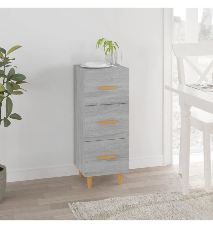 Buffet Sonoma gris 34,5x34x90 cm Bois d'ingénierie | Mobilier & Déco