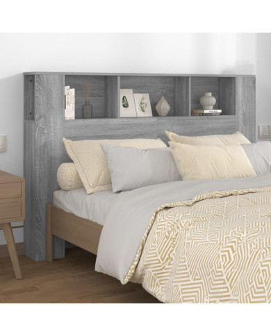 Armoire de tête de lit Sonoma gris 160x18,5x104,5 cm | Mobilier & Déco