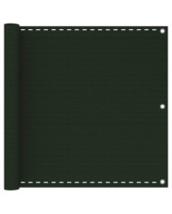 Écran de balcon Vert foncé 90x400 cm PEHD | Mobilier & Déco