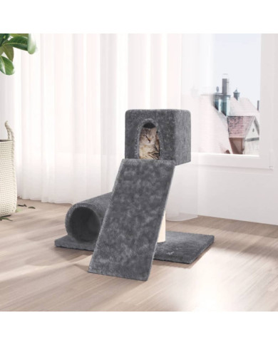 Arbre à chat avec griffoir en sisal Gris foncé 59 cm | Mobilier & Déco