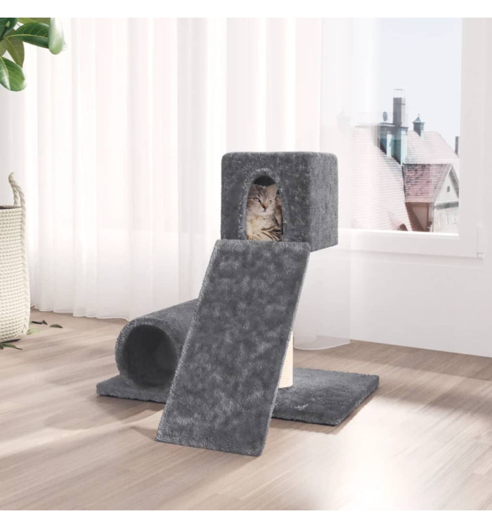 Arbre à chat avec griffoir en sisal Gris foncé 59 cm | Mobilier & Déco