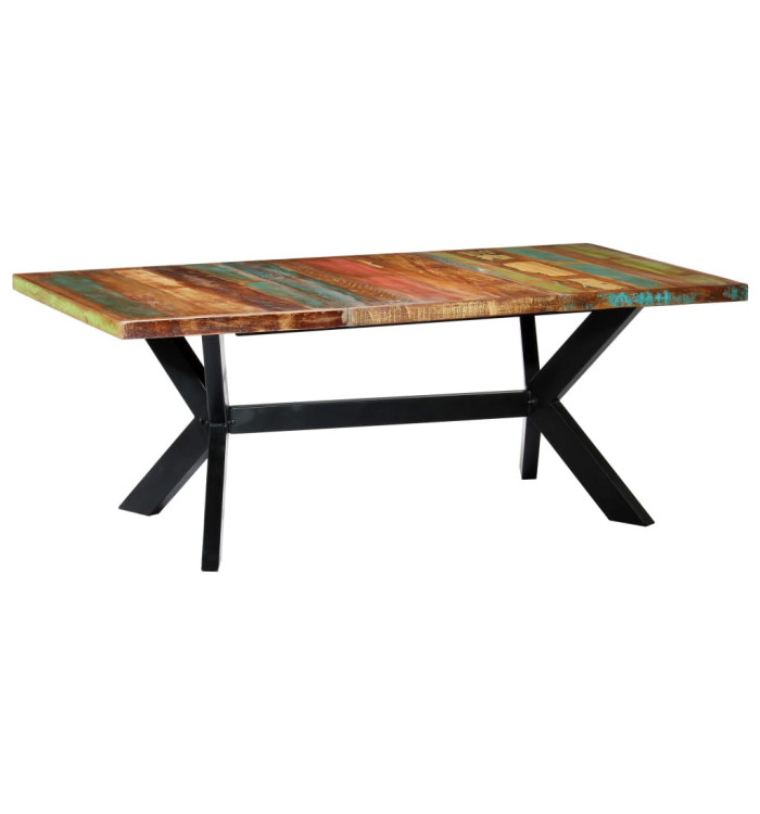 Table à manger 200x100x75 cm Bois de récupération solide | Mobilier & Déco