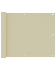 Écran de balcon Crème 75x500 cm Tissu Oxford | Mobilier & Déco