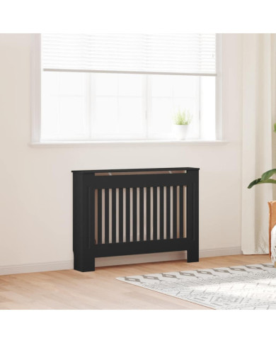 Cache-radiateur noir 112x19x81,5 cm MDF | Mobilier & Déco