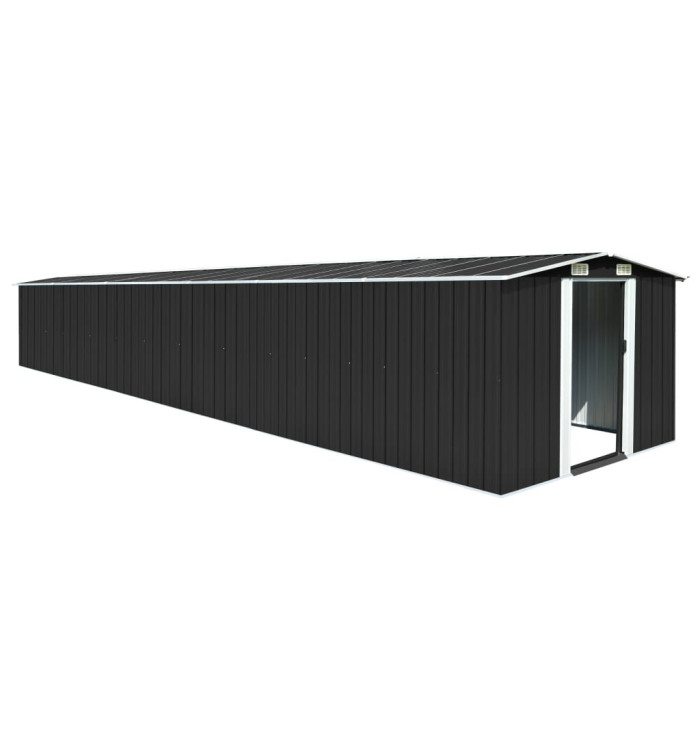 Abri de jardin Anthracite 257x779x181 cm Acier galvanisé | Mobilier & Déco