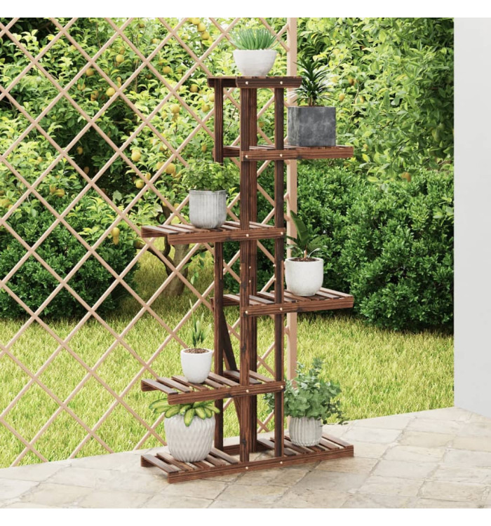 Support à fleurs 75x25x140,5 cm bois massif de sapin | Mobilier & Déco