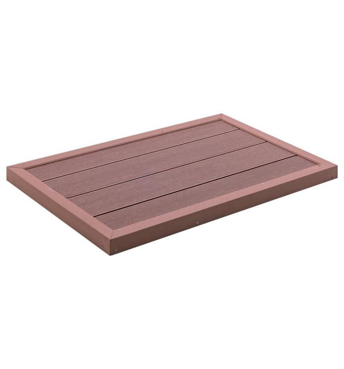 Élément de plancher pour douche solaire Marron 101x63x5,5cm WPC | Mobilier & Déco