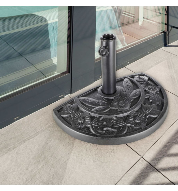 HI Demi-socle de parasol Noir | Mobilier & Déco
