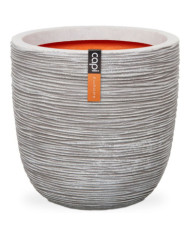 Capi Jardinière Nature Rib 35x34 cm ivoire KOFI932 | Mobilier & Déco