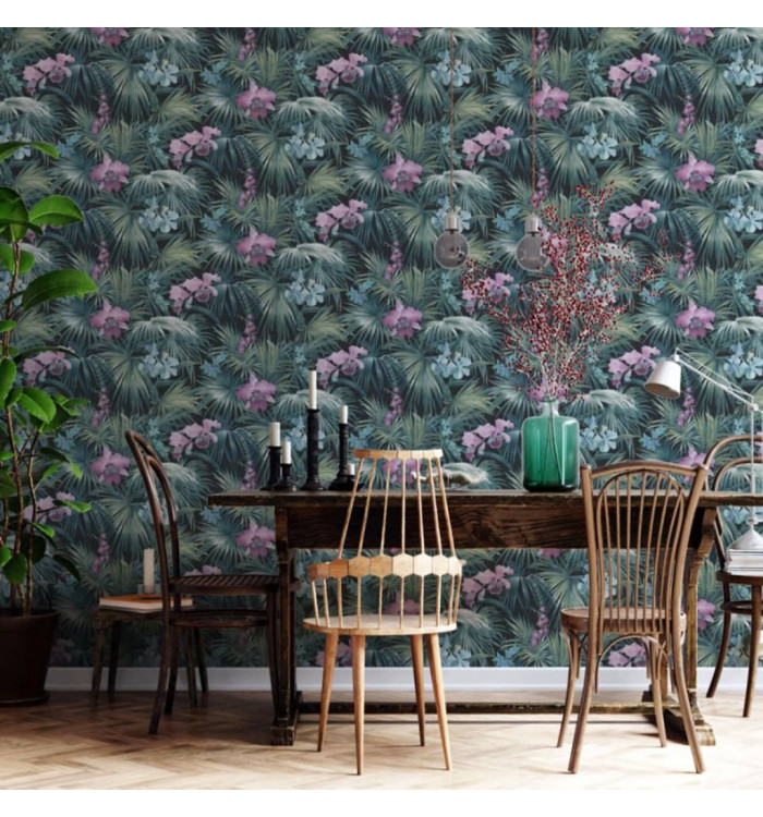 Noordwand Papier peint Tropical Flowers Vert | Mobilier & Déco